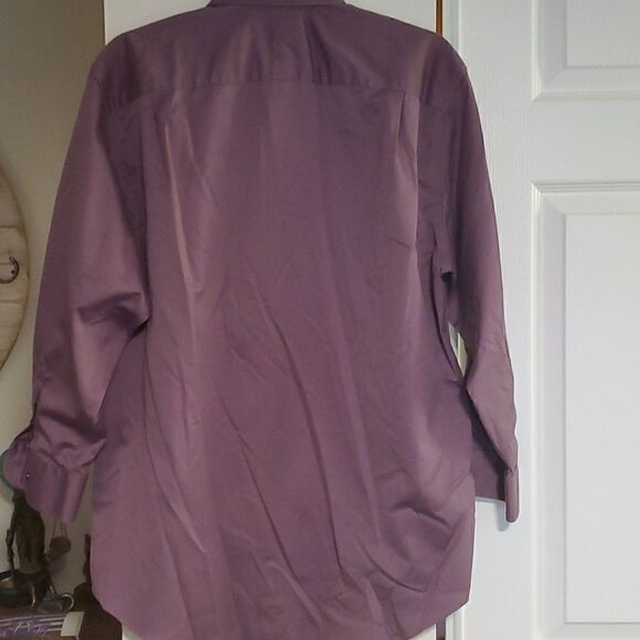 Nordstrom men's button down dress shirt eggplant - Picture 4 of 4